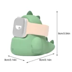 2 PCS H003 Cute Dinosaur Shaped Silicone Charging Stand without Watch For Apple Watch - Image 6