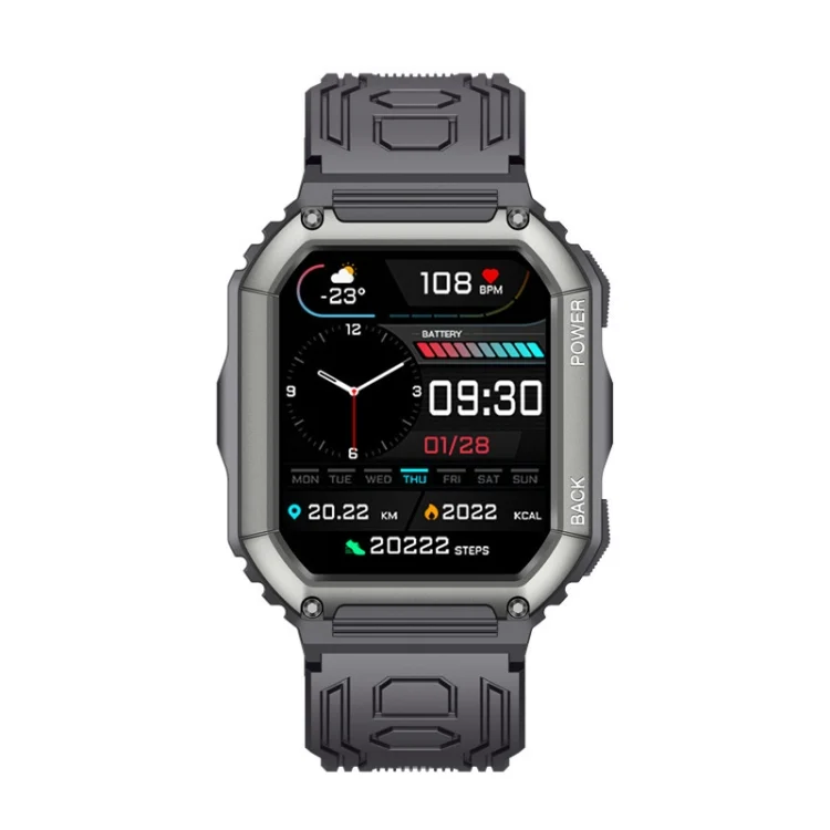 KR06 1.8 Inch Heart Rate Blood Pressure Monitoring Smart Calling Watch