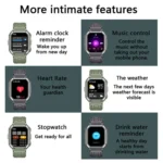 KR06 1.8 Inch Heart Rate Blood Pressure Monitoring Smart Calling Watch - Image 6