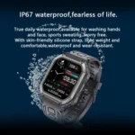 KR06 1.8 Inch Heart Rate Blood Pressure Monitoring Smart Calling Watch - Image 7