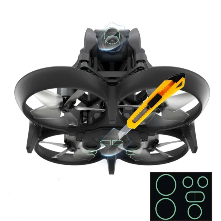 Sensor+Lens+Glasses Protective Film Anti-scratch Film for DJI Avata
