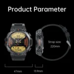 K56Pro 1.39 Inch Heart Rate/Blood Pressure/Blood Oxygen Monitoring Smart Calling Watch - Image 3