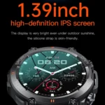 K56Pro 1.39 Inch Heart Rate/Blood Pressure/Blood Oxygen Monitoring Smart Calling Watch - Image 4
