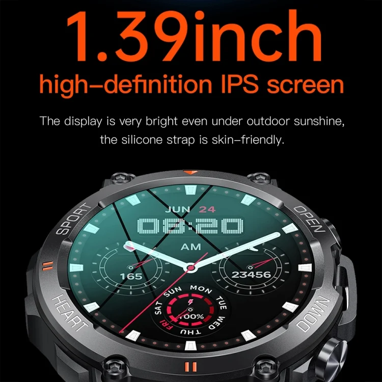 TBD0602917501_B3.webp K56Pro 1.39 Inch Heart Rate/Blood Pressure/Blood Oxygen Monitoring Smart Calling Watch - Image 4
