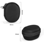 EVA Smartwatch Storage Case Universal Fleece Watch Storage Bag With Carabiner - Image 3