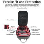 For DJI Avata Carbon Fiber Backpack Shockproof And Waterproof Bag - Image 6