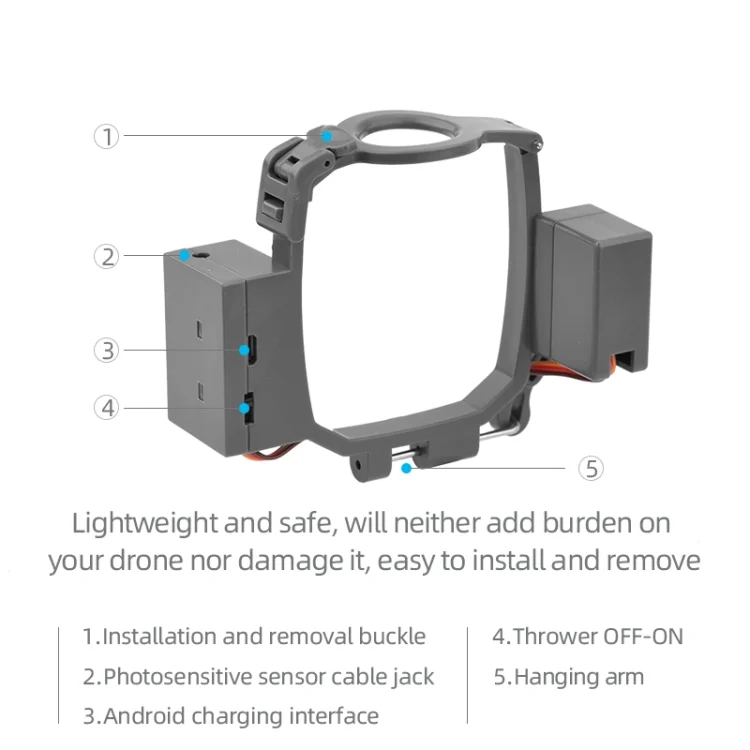 TBD06030719_4.webp For DJI Mavic 2 Pro &Zoom Airdrop System Drone Thrower - Image 5