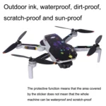 Sunnylife MM2-TZ452 For DJI Mini 2 / Mini 4K / DJI Mini 2 SE  Waterproof PVC Drone Body + Arm + Remote Control Decorative Protective Stickers Set - Image 5