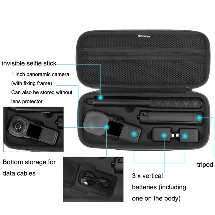TBD0603221701_B3.webp Sunnylife IST-B461 For DJI Insta360 One RS 1-inch Panoramic Camera Storage - Image 4