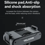 For DJI OSMO Action 3 TELESIN Magnetic Two Claw Adapter Action Camera Accessories - Image 3