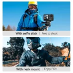 For DJI OSMO Action 3 TELESIN Magnetic Two Claw Adapter Action Camera Accessories - Image 6