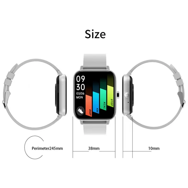 TBD0603549001_B2.webp H10 1.69 inch Screen Bluetooth Call Smart Watch, Support Heart Rate/Blood Pressure/Sleep Monitoring - Image 3