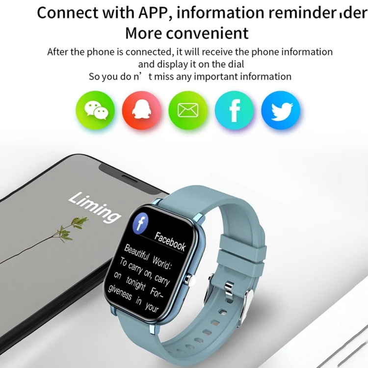 TBD0603549001_B5.webp H10 1.69 inch Screen Bluetooth Call Smart Watch, Support Heart Rate/Blood Pressure/Sleep Monitoring - Image 6