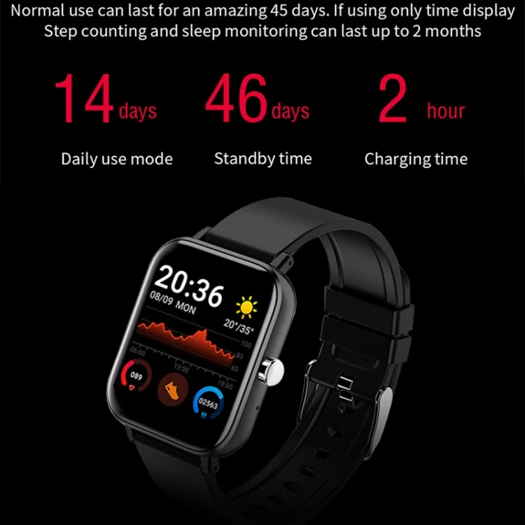 TBD0603549001_B7.webp H10 1.69 inch Screen Bluetooth Call Smart Watch, Support Heart Rate/Blood Pressure/Sleep Monitoring - Image 8