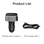 For DJI Mavic 3/Mini 2 RCSTQ 100W 2 In 1 Car Charger - Image 4