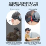 For DJI AVATA Goggles 2 RCSTQ Aluminum Alloy Anti-falling Wire Fixing Parts - Image 8