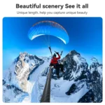 TELESIN 3M Carbon Fiber Selfie Stick Monopod  With 1/4 Screw For Action Camera - Image 5