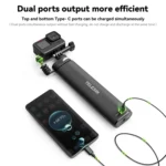 TELESIN Charging Selfie Stick 10000mah Power Bank Universal For Sports Camera & Smart Phone - Image 3