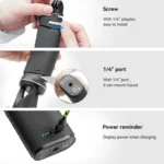 TELESIN Charging Selfie Stick 10000mah Power Bank Universal For Sports Camera & Smart Phone - Image 10