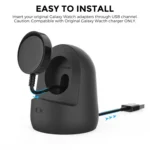 AhaStyle PT181 Watch Silicone Charging Stand For Galaxy Watch 3 / 4 / Active / Active 2 - Image 4