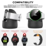 AhaStyle PT181 Watch Silicone Charging Stand For Galaxy Watch 3 / 4 / Active / Active 2 - Image 6