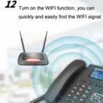 P03 4G+VOIP Dual Mode Wireless Fixed Line SIP Network Phone IP Enterprise Office Phone Wireless Landline - Image 15