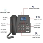 P03 4G+VOIP Dual Mode Wireless Fixed Line SIP Network Phone IP Enterprise Office Phone Wireless Landline - Image 3