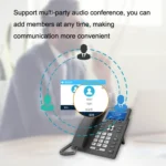 S135 PSTN+SIP Dual Mode Recording Smart Phone 6 Ways VOIP Network Phone IP Phone - Image 6