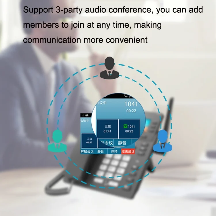 TBD06036703_8.webp S01 Smart VOIP Network Phone 4G Full Netcom SIP Audio ConferenceBusiness Office Wireless Fixed Landline - Image 9