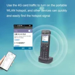 S07 Mobile Handheld WIFI Wireless Phone IP VOIP SIP Phone Support 4G Charging Base Network Phone - Image 12