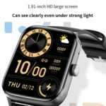 Aluminum Voice Assistant Music Blood Glucose Watch - Image 3