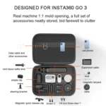 For Insta360 GO 3  XFJI Storage Bag Portable Travel Bag Complete Carrying Case - Image 6