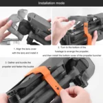 For DJI Mavic 3PRO BRDRC 2 In 1 Lens Cover Gimbal Protective Cover Propeller - Image 9