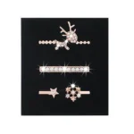 3pcs/Set Smart Watch Silicone Watch Band Decoration Ring