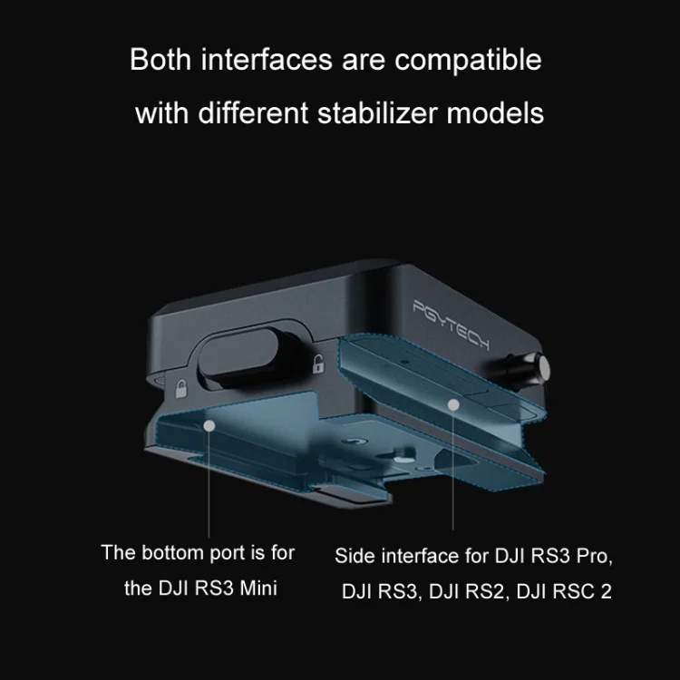 TBD06039406_B2.webp For DJI RS3 Mini/RS3 PGYTECH Quick Release Plate Gimbal Base - Image 3