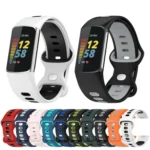 For Fitbit Charge 5 Smart Watch Sports Waterproof Two-Color Silicone Band - Image 2