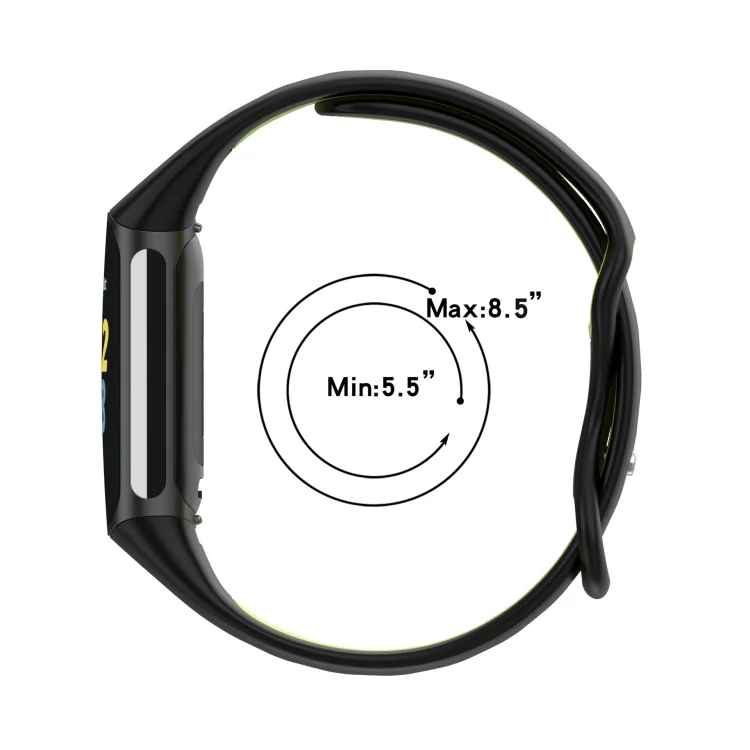 TBD06039436_B3.webp For Fitbit Charge 5 Smart Watch Sports Waterproof Two-Color Silicone Band - Image 4
