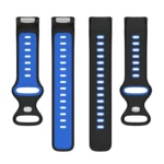 For Fitbit Charge 5 Smart Watch Sports Waterproof Two-Color Silicone Band - Image 5