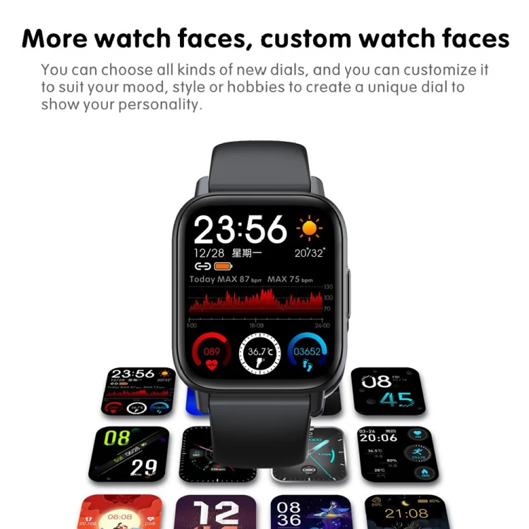 TBD06040672_B3.webp QS16Pro 1.83 inch Heart Rate / Blood Pressure Monitoring Waterproof Sports Smart Watch - Image 4