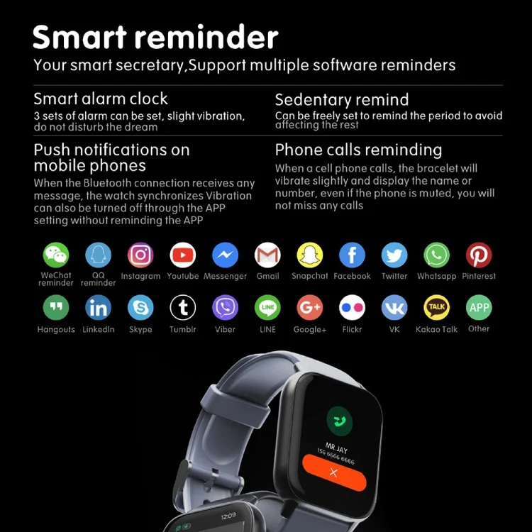 TBD06040672_B9.webp QS16Pro 1.83 inch Heart Rate / Blood Pressure Monitoring Waterproof Sports Smart Watch - Image 10