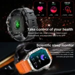 K63 1.96-Inch Heart Rate/Blood Oxygen Monitoring Bluetooth Call Sports Smart Watch - Image 11