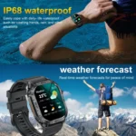 K63 1.96-Inch Heart Rate/Blood Oxygen Monitoring Bluetooth Call Sports Smart Watch - Image 12