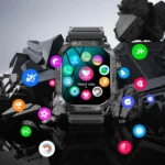 K63 1.96-Inch Heart Rate/Blood Oxygen Monitoring Bluetooth Call Sports Smart Watch - Image 13