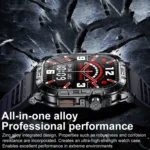 K63 1.96-Inch Heart Rate/Blood Oxygen Monitoring Bluetooth Call Sports Smart Watch - Image 5