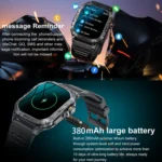 K63 1.96-Inch Heart Rate/Blood Oxygen Monitoring Bluetooth Call Sports Smart Watch - Image 8