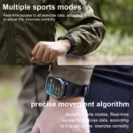 K63 1.96-Inch Heart Rate/Blood Oxygen Monitoring Bluetooth Call Sports Smart Watch - Image 10