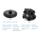 TELESIN Magnetic Base With 1/4 Inch Interface for DJI Pocket 3 / Insta360 Camera & Smart Phones - Image 9