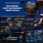 LOKMAT Appllp 3 Max 2.02-Inch Plug Card 4G Call Waterproof Sport Smart Watch With SOS - Image 6