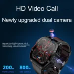 LOKMAT Appllp 3 Max 2.02-Inch Plug Card 4G Call Waterproof Sport Smart Watch With SOS - Image 9