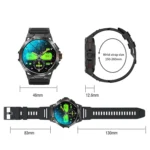 K62 1.43 Inch Waterproof Bluetooth Call Weather Music Smart Sports Watch - Image 3